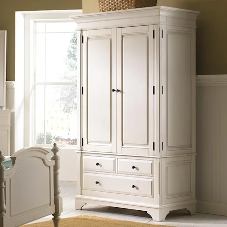 Armoire with Reversible Panels on Doors